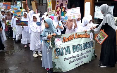 Pawai Tarhib Ramadhan 1445 H MI Bina Amanah Sidapurna